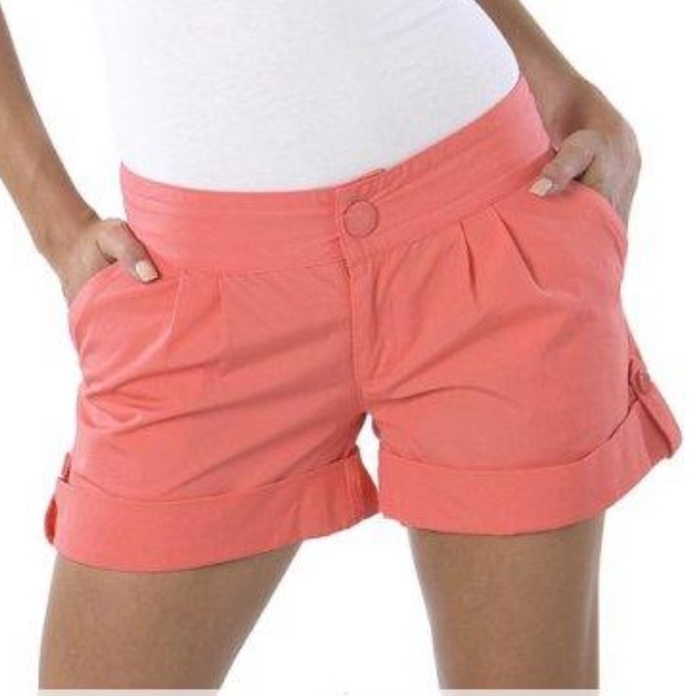 Tara Jarmon Pleated Shorts Orange Women’s Size 9